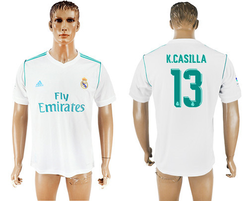 2017 18 Real Madrid 13 K.CASILLA Home Thailand Soccer Jersey