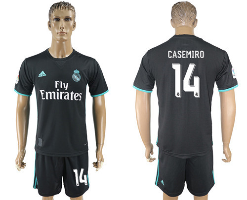 2017 18 Real Madrid 14 CASEMIRO Away Soccer Jersey