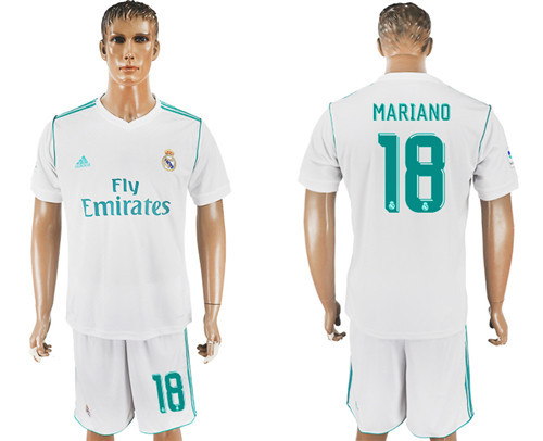2017 18 Real Madrid 18 MARIANO Home Soccer Jersey