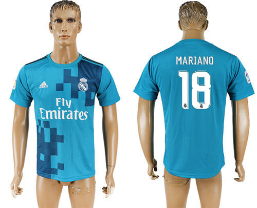 2017 18 Real Madrid 18 MARIANO Third Away Thailand Soccer Jersey