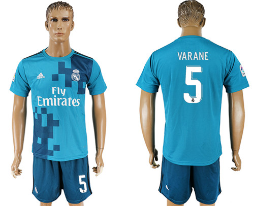 2017 18 Real Madrid 5 VARANE Third Away Soccer Jersey