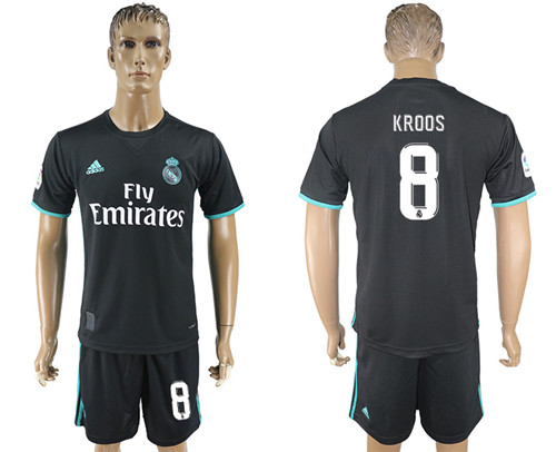 2017 18 Real Madrid 8 KROOS Away Soccer Jersey