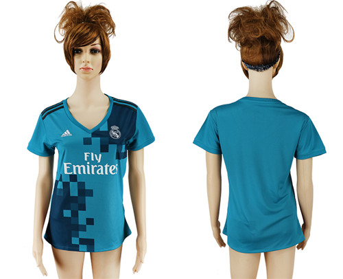 2017 18 Real Madrid Third Away Women Soccer Jersey