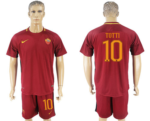 2017 18 Roma 10 TOTTI Home Soccer Jersey