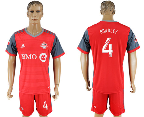 2017 18 Toronto FC 4 BRADLEY Home Soccer Jersey