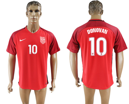 2017 18 USA 10 DONOVAN Home Thailand Soccer Jersey