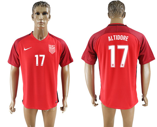 2017 18 USA 14 ALTIDORE Home Thailand Soccer Jersey