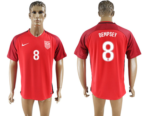 2017 18 USA 8 DEMPSEY Home Thailand Soccer Jersey
