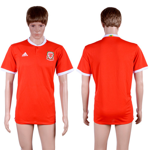 2017 18 Welsh Home Thailand Soccer Jersey