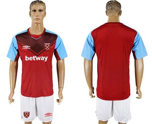 2017 18 West Ham United Home Soccer Jersey