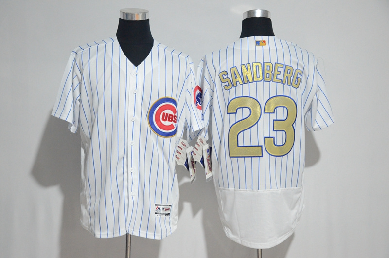 2017 Gold Program Jersey Chicago Cubs 23 Ryne Sandberg Flex Base Jerseys