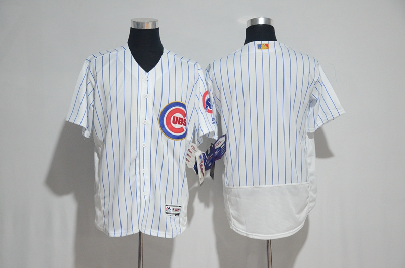 2017 Gold Program Jersey Chicago Cubs Blank White Flex Base Jerseys