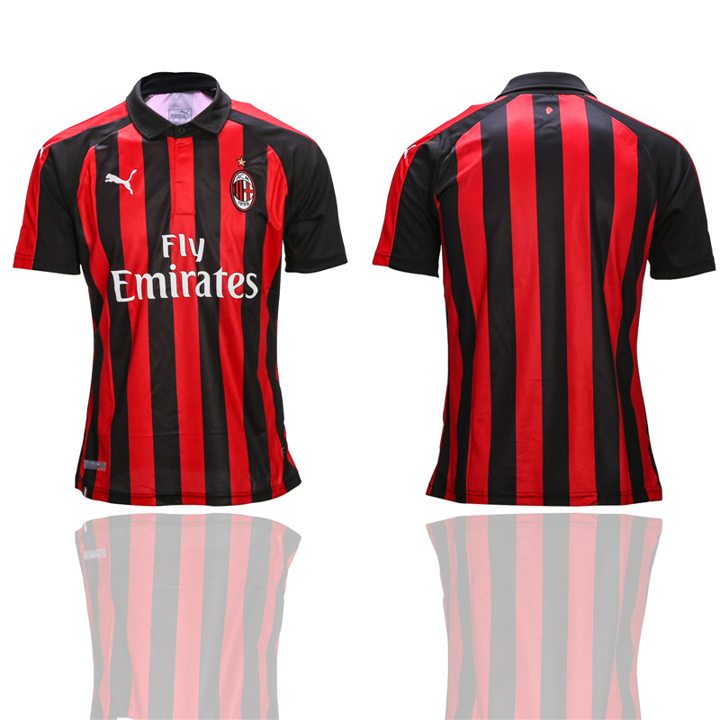 2018 19 AC Milan Home Thailand Soccer Jersey