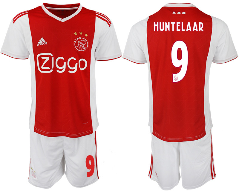 2018 19 AFC Ajax 9 HUNTELAAR Home Soccer Jersey