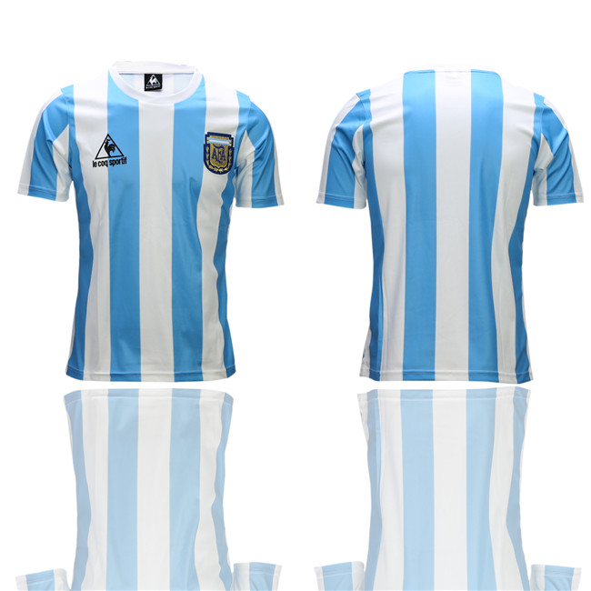2018 19 Argentina Home Retro Thailand Soccer Jersey