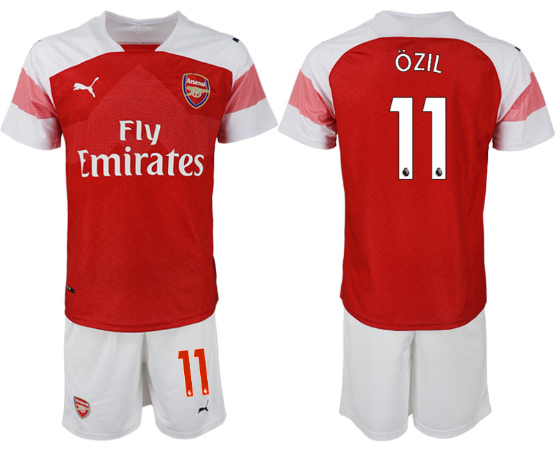 2018 19 Arsenal 11 OZIL Home Soccer Jersey