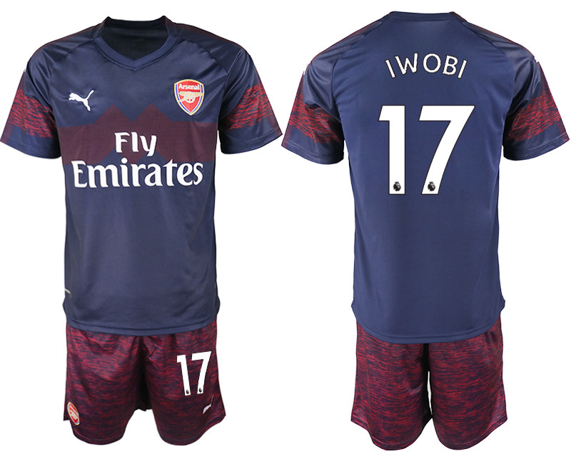 2018 19 Arsenal 17 IWOBI Away Soccer Jersey