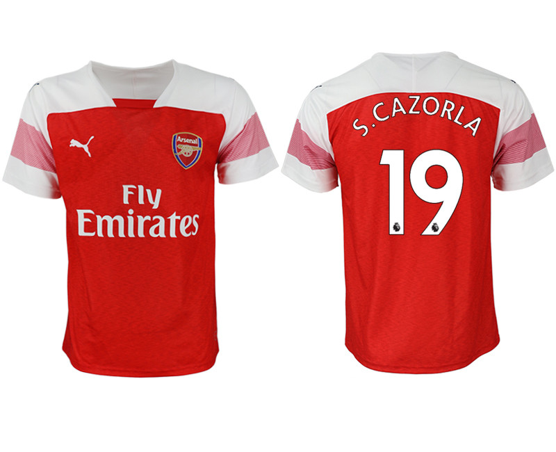 2018 19 Arsenal 19 S.CAZORLA Home Thailand Soccer Jersey