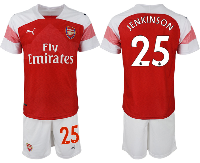 2018 19 Arsenal 25 JENKINSON Home Soccer Jersey