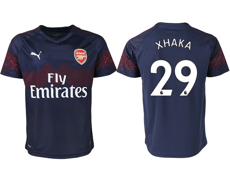 2018 19 Arsenal 29 XHAKA Away Thailand Soccer Jersey