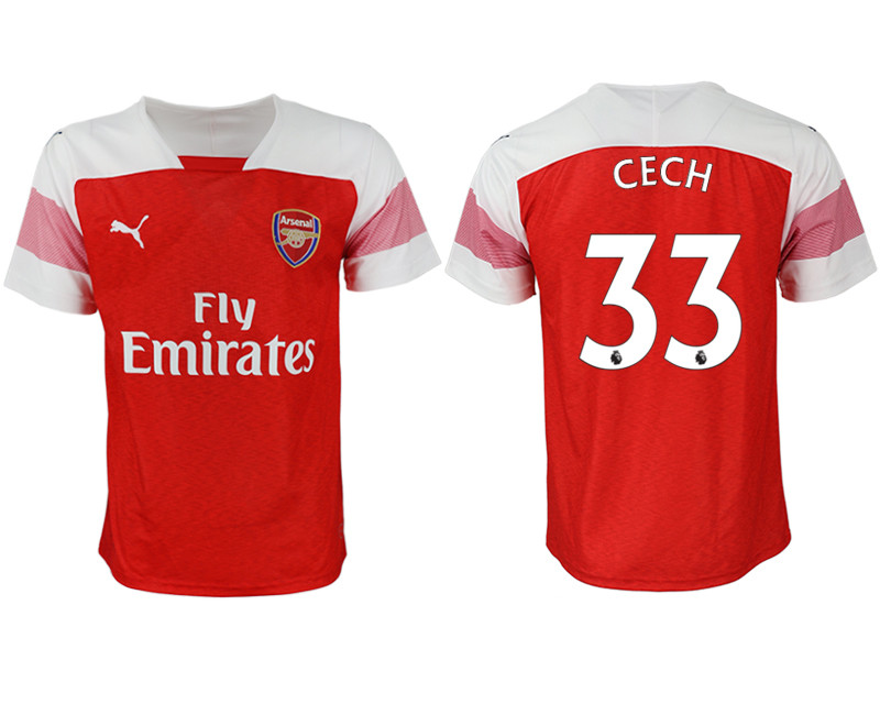 2018 19 Arsenal 33 CECH Home Thailand Soccer Jersey