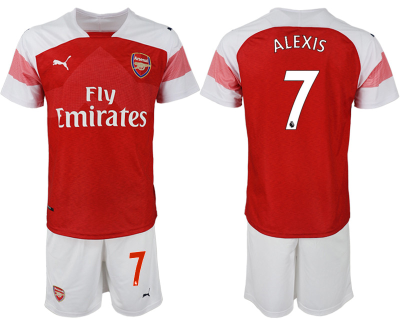 2018 19 Arsenal 7 ALEXIS Home Soccer Jersey