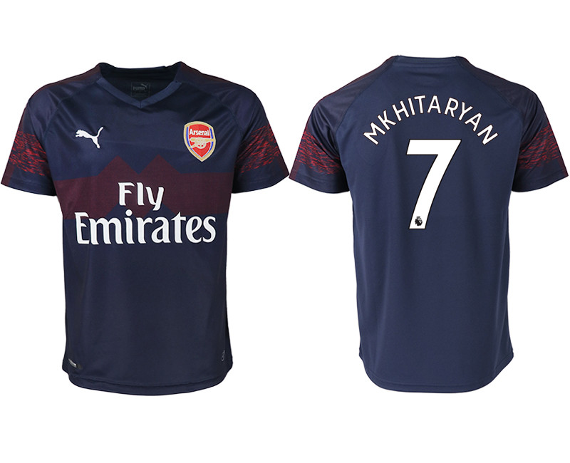 2018 19 Arsenal 7 MKHITARYAN Away Thailand Soccer Jersey