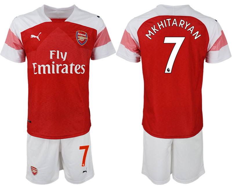 2018 19 Arsenal 7 MKHITARYAN Home Soccer Jersey