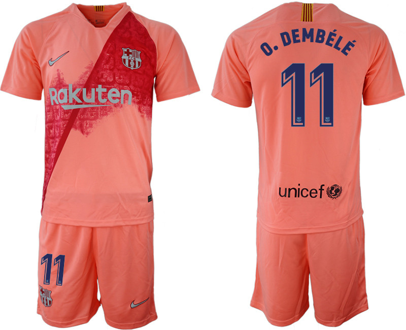 2018 19 Barcelona 11 O. DEMBELE Third Away Soccer Jersey