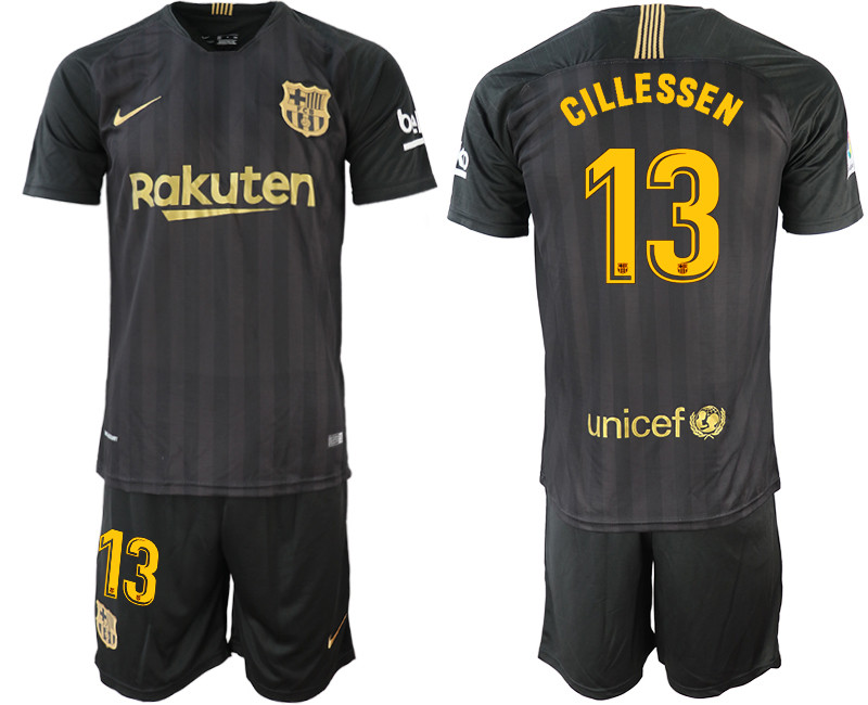 2018 19 Barcelona 13 CILLESSEN Black Training Jersey