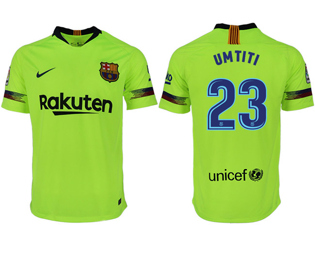 2018 19 Barcelona 23 UMTITI Away Thailand Soccer Jersey