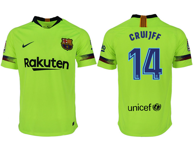 2018 19 Barcelona 4 CRUIJFF Away Thailand Soccer Jersey