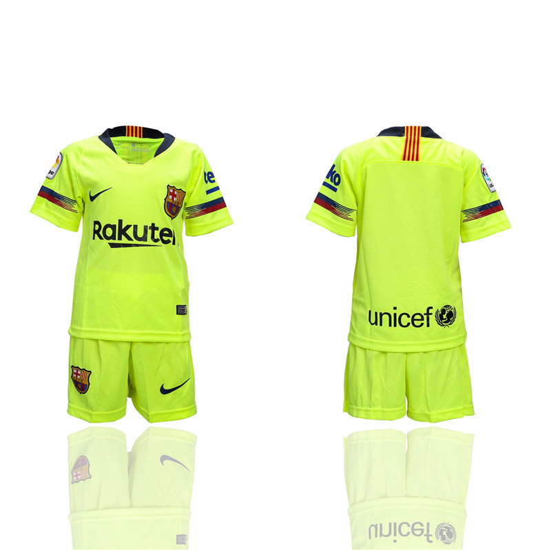 2018 19 Barcelona Away Youth Soccer Jersey