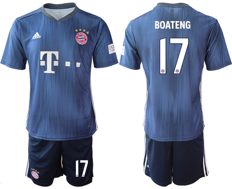 2018 19 Bayern Munich 17 BOATENG Third Away Soccer Jersey