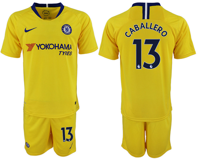 2018 19 Chelsea 13 CABALLERO Away Soccer Jersey