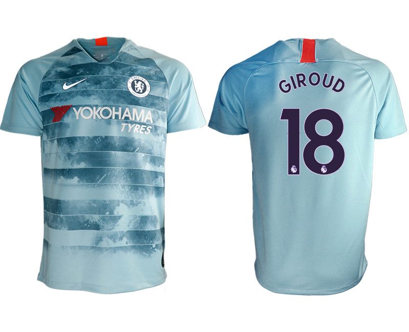 2018 19 Chelsea 18 GIROUD Third Away Thailand Soccer Jersey