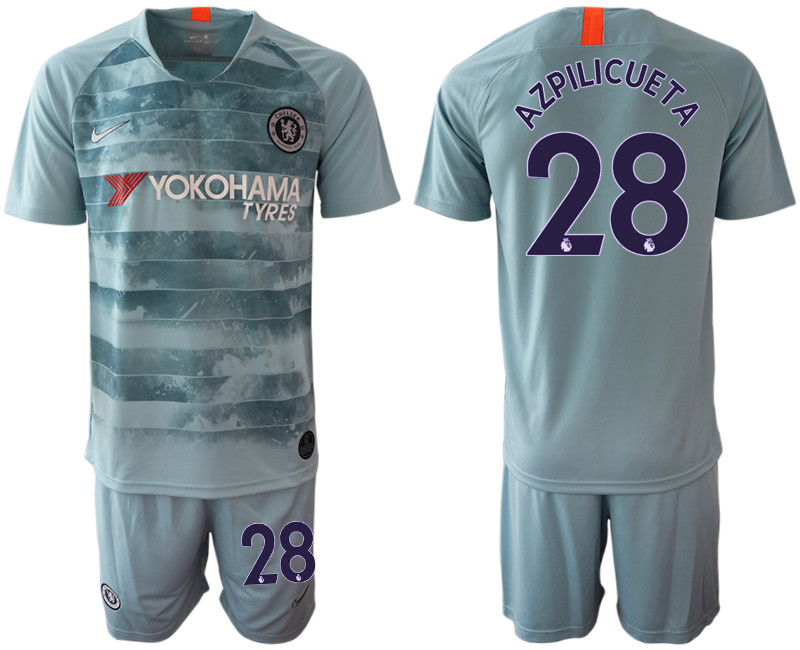 2018 19 Chelsea 28 AZPILICUETA Third Away Soccer Jersey