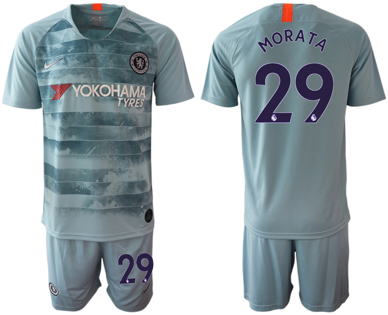 2018 19 Chelsea 29 MORATA Third Away Soccer Jersey