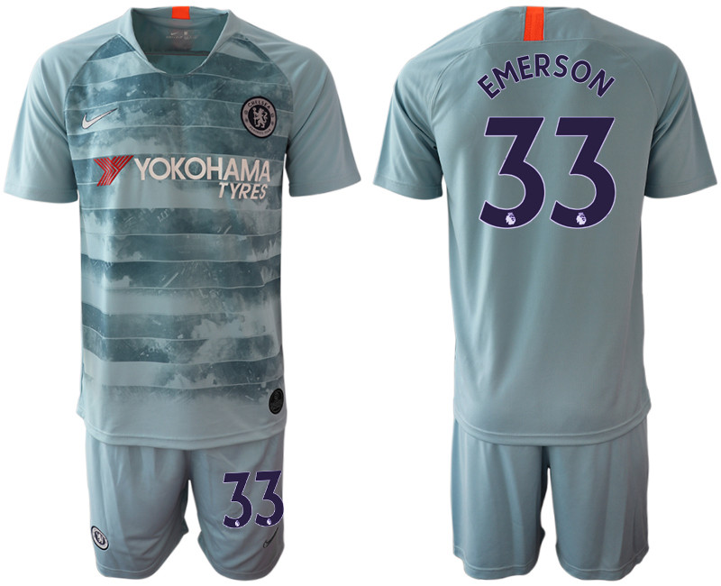 2018 19 Chelsea 33 EMERSON Third Away Soccer Jersey