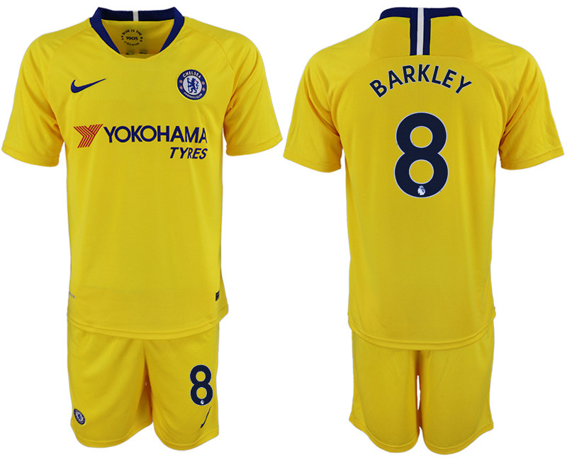 2018 19 Chelsea 8 BARKLEY Away Soccer Jersey