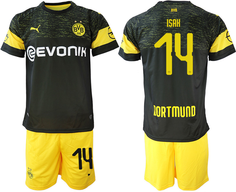 2018 19 Dortmund 14 ISAH Away Soccer Jersey