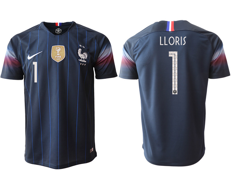 2018 19 France 1 LLORIS Home Thailand Soccer Jersey