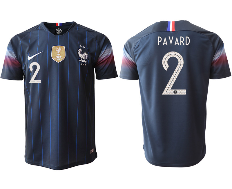 2018 19 France 2 PAVARD Home Thailand Soccer Jersey