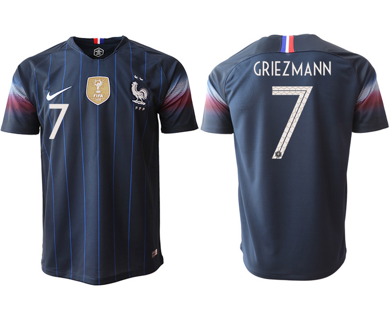 2018 19 France 7 GRIEZMANN Home Thailand Soccer Jersey