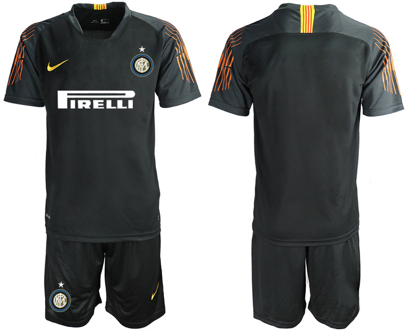 2018 19 Inter Milan Black Goalkeeper Soccer Jersey