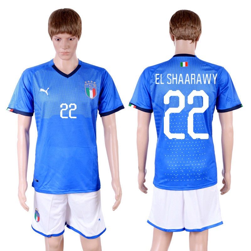 2018 19 Italy 22 EL SHAARAWY Home Soccer Jersey