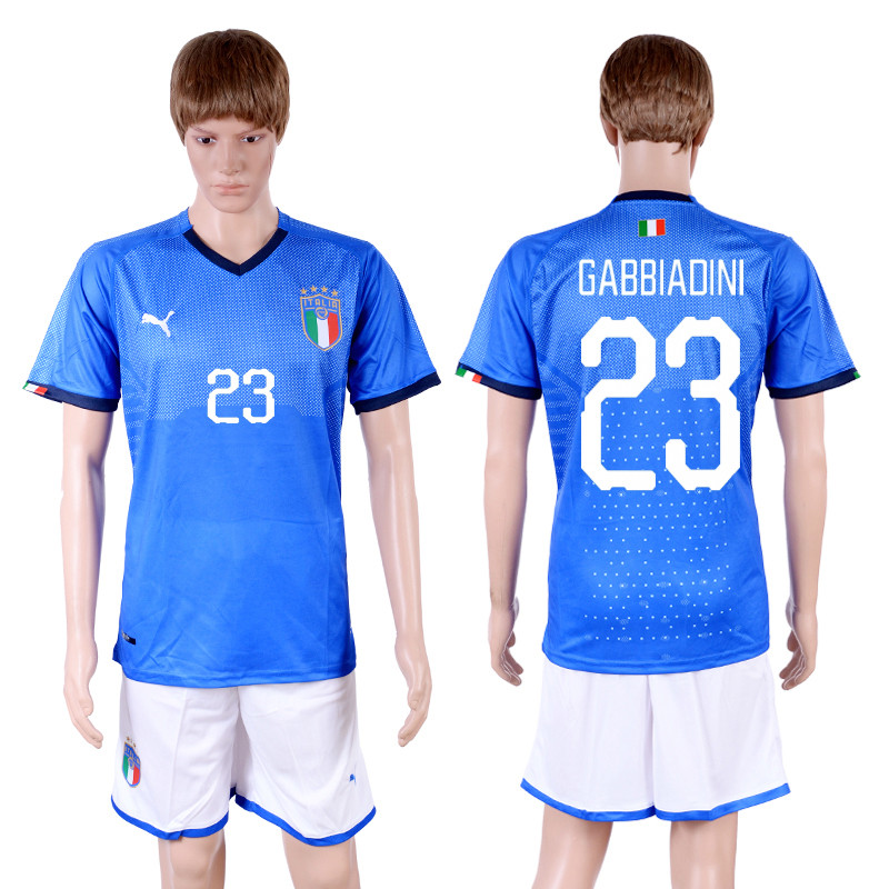 2018 19 Italy 23 GABBIADINI Home Soccer Jersey