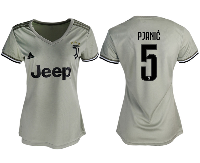 2018 19 Juventus 5 PJANIC Away Soccer Jersey