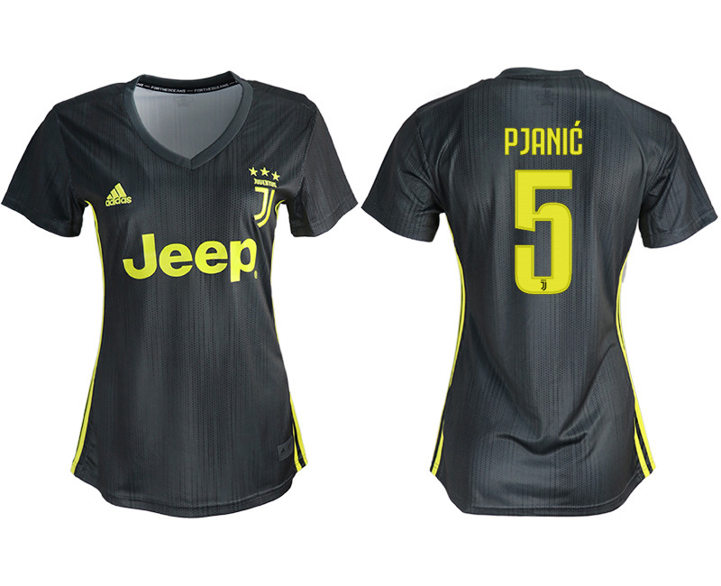 2018 19 Juventus 5 PJANIC Third Away Soccer Jersey