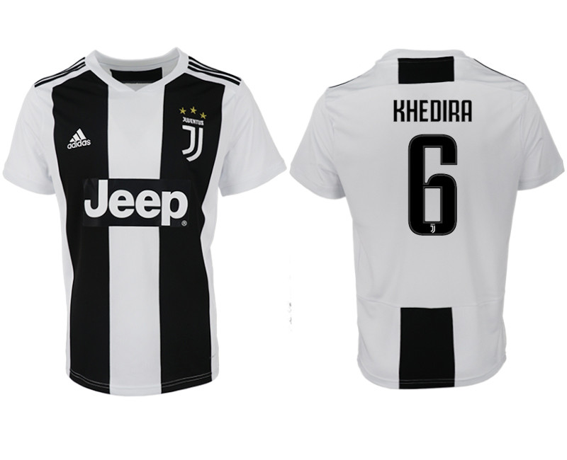 2018 19 Juventus 6 KHEDIRA Home Thailand Soccer Jersey